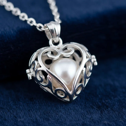 Love Pearl Chain Necklace Ring | Romantic Gift Box