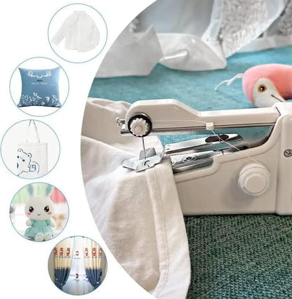 Portable White Sewing Machine