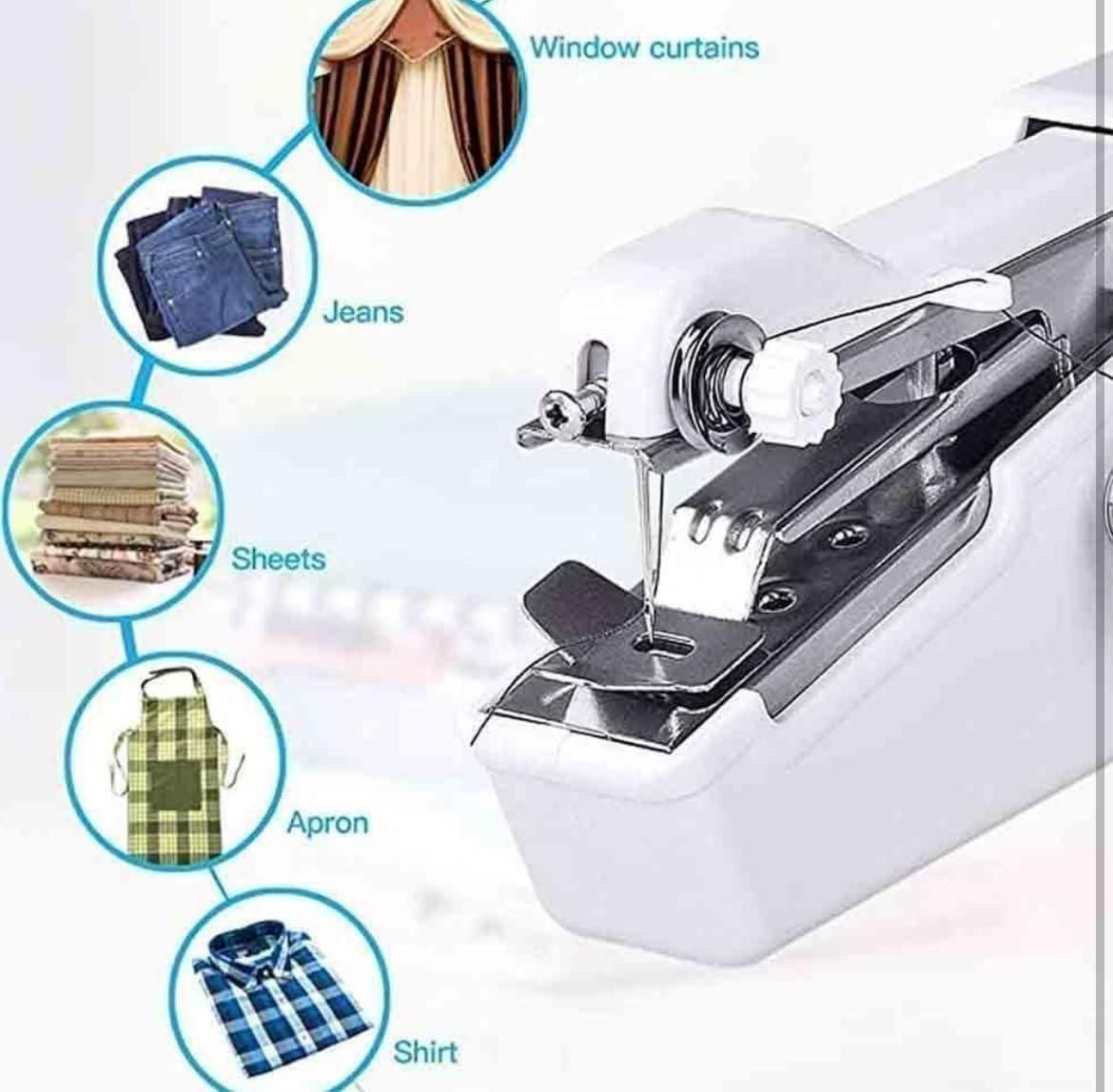 Portable White Sewing Machine